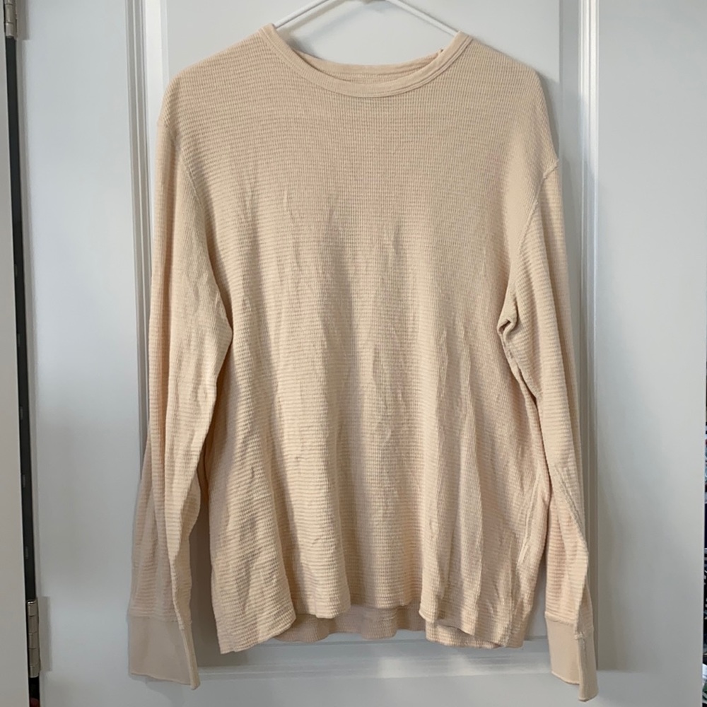 JCREW Men’s waffle long sleeve shirt